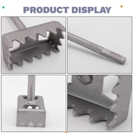 SDS Plus Square Hole Cutter Electrical Junction Boxes Hole Cutter Wall Punch Tool 2 Pack
