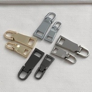 【Ready Stock】1PC Practical Resin Zip Head Anti-Slip Square shape Ring Bag Cloth Puller Detachable Zi