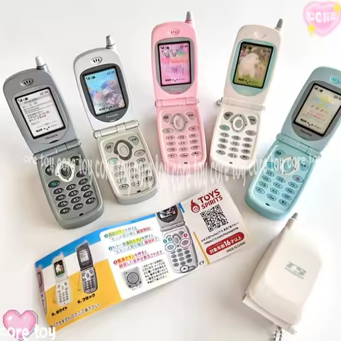 In Stock Phone-Shaped Japan Original Version Toys Spirits Mini Flip Recorder Capsule Foldable Phone 