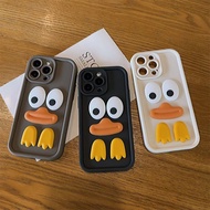 Phone casing For OPPO A7 A8 A31 F11 A9 2020 A5 2020 A15 A15S A57 2022 5G A58 5G A78 5G A96 4G 5G A36 DIY Creative Big Mouth Duck Mobile Phone Case Silicone Seismic Protection Cover