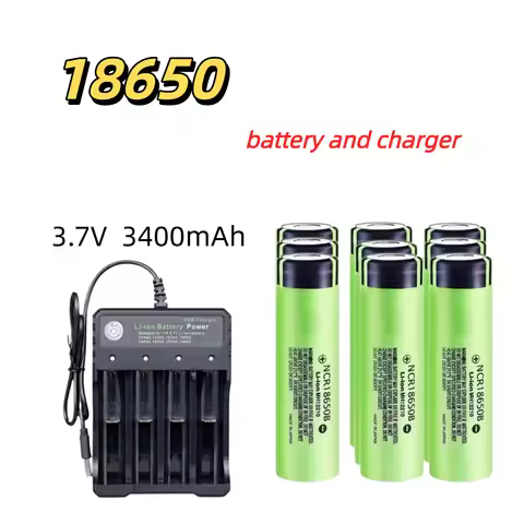 NCR18650B 3.7V 3400mAh Rechargeable 18650 Battery 4-20PCS For Flashlight USB Charger