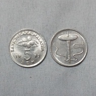 Uang Koin 5 Sen Malaysia 1997