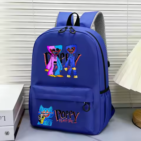 Poppy's Playtime Back To School Backpacks Game Huggy Wuggy Large-capacity Schoolbag Anime Cartoon Ru