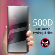 Full Curved Soft Privacy Hydrogel Film For Oppo Reno 9 8 7 6 5 4 3 2 Pro Plus Screen Protector Anti Spy Film For Oppo Reno 8Z 8T 7Z 7SE 5F 5K 2F