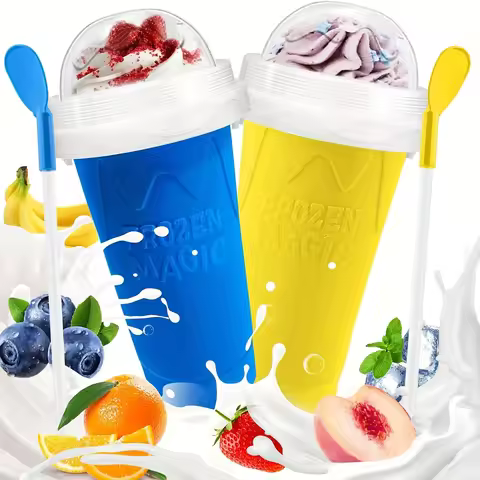 Slushie Maker Cup, DIY Magic Frozen Smoothies Cups For Homemade Milk Shake Ice Cream Maker, Cooling 