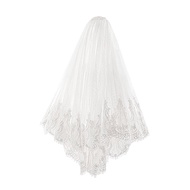 Cloud Night Vintage Lace Bridal Veil Engagement Heavy Embroidery French Style Wedding Dress Headwear