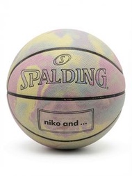 二手 充氣 Spalding niko and... 紮染彩虹籃球 已充氣 靚 design