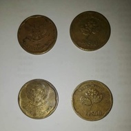 Uang Kuno Indonesia Koin Rp 500 melati tahun 1991-1992 / keping