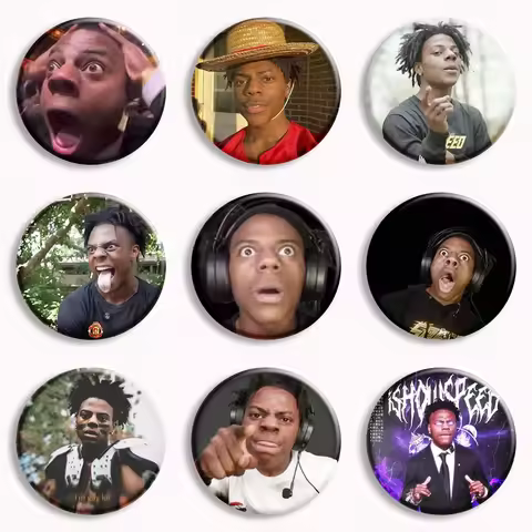 Ishowspeed Funny Meme Soft Button Pin Speed Hyperactive Brother Fun Memes Brooch Badge Bag Decor Jew