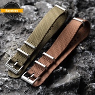 NATO Canvas Watch Strap 20MM 22MM Brown Green Soft Breathable Men's Watch Strap NATO Retro Diving St