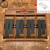 H.U.B 42mm, 38mm, 38mm women's black rubber watch strap, 34mm (comes with strap replacement tovit)