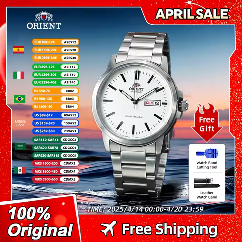 Orient Original Japanese watch Automatic Mechanical Watches Stainless Steel Men's Watch 50m Waterpro