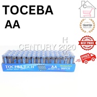 TOCEBA AA Battery Super Heavy Duty R6 AA Batteries 60pcs