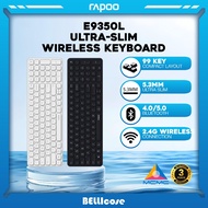 Rapoo E9350L Ultra-slim Multi-mode Rechargeable Wireless Keyboard - 3 Year Warranty by Rapoo Malaysi