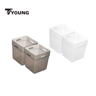 [In Stock] 2Pcs Fridge Organiser, Fridge Side Door Storage Container, Refrigerator Organizer Box for Kitchen, Fridge, Fruits, Cabinets