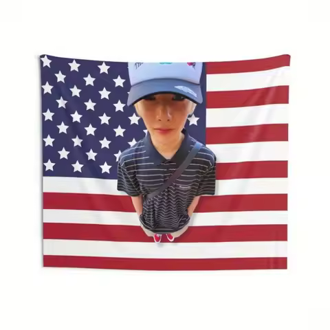 1pc SKZ Jeongin I.N Gen Z America Kpop Album Merch Tapestry Stray Gift Ideas for Stays Birthday & Co