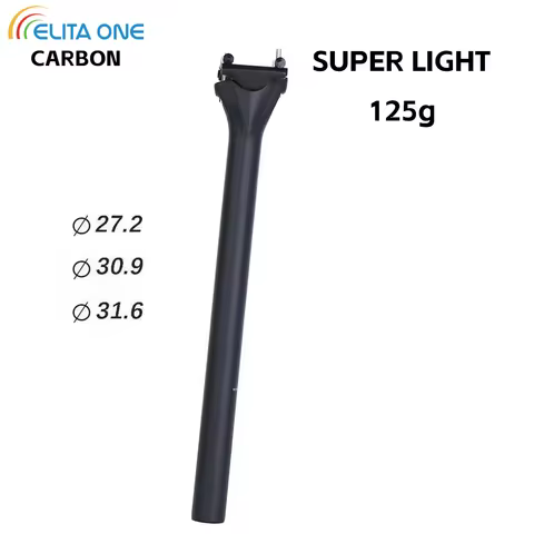 ELITAONE Carbon Bicycle Seat Post 135g Lightweight 27.2/30.9/31.6mm Unidirectional Matte Road And MT