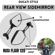 Motorcycle Side Mirror for RUSI FLAIR 125| Ducati Style Rear Side Mirror