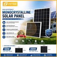7Star 100W / 200W Monocrystalline Solar Panel Waterproof for Power Station Camping Charging