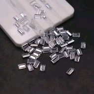 Moissanite Sprinkle Square Box Baguette 1 pack contains 1 ct Baguette Cut