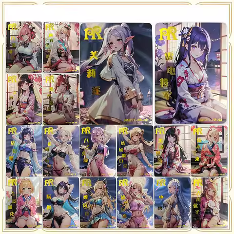 Anime Goddess Story PR Yuuki Asuna Raiden Shogun Ichinose Chizuru Boy Games Toys Collectible Cards C