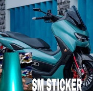 Stiker skotlet moto hijau tosca candy metalik scotlite motor hijau tosca stocker hijau tosca candy