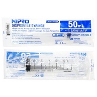 50ml Disposable Syringe Plastic 50 ml Medium Head (No Syringe) NIPRO