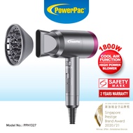 PowerPac Hair Dryer with cool air, High Speed Hair Dryer 1800W (PPH1327)