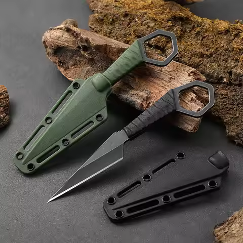 High Quality Corrosion-Resistant Neck Knife Mini Halter Knife Edck Sheath Portable Outdoor EDC Knife