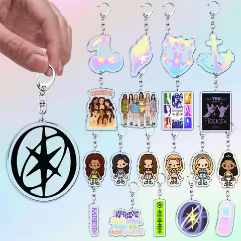Cool K-pop Katseye Keychain Accessories Bag Charms Cute MANON ‌SOPHIA Womens ‌DANIELA Gamer Keyrings
