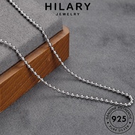 HILARY JEWELRY Leher Rantai Silver 925 Women Round Necklace Korean Simple Sterling For Perak Original Chain Perempuan Pendant Beads 純銀項鏈 Accessories N49