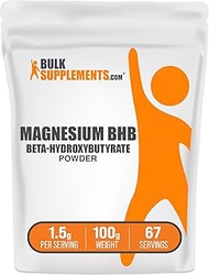 BulkSupplements.com Magnesium BHB Powder - BHB Salts, Beta-HydroxyButyrate Powder - BHB Supplement, 