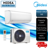 MIDEA 1.0HP / 1.5HP / 2.0HP / 2.5HP Non-Inverter Air Conditioner Xtreme Dura With Ionizer / WiFi Fun