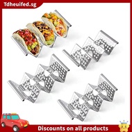 [In Stock]Taco Holder Stand, 4 Pack Stainless Steel Stand Rack with Handles, Taco Tray Holds Up to 3