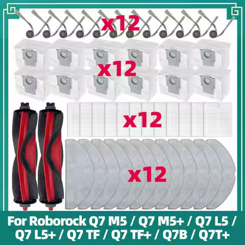 Fit For Roborock Q7 M5 / Q7 M5+ / Q7 L5 / Q7 L5+ / Q7 TF / Q7 TF+ / Q7B / Q7T+ Parts Main Side Brush