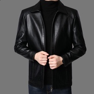 Lelaki Jaket Kulit Motosikal Pu Jaket Musim Luruh Musim Luruh Kasual Kulit Kot Slim Fit Jaket Kulit