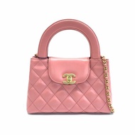 Chanel 粉色 23K Kelly 牛皮 mini 肩背包