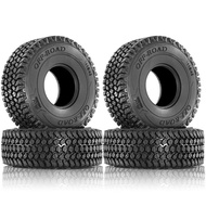 4PCS 116mm 1.9" Rubber Tire Wheel Tyre for 1/10 RC Crawler Car Axial SCX10 II III 90046 Traxxas TRX4