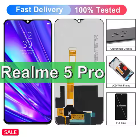LCD For OPPO Realme 5 Pro LCD Display Touch Screen Panel Assembly Replacement For Realme Q RMX1971 S