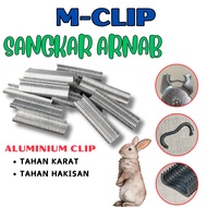 M-clip Sangkar Arnab DIY Sesuai Untuk Jaring Brc Pelbagai Saiz / Sebaris (30 unit M-clip ) / Sangkar DIY