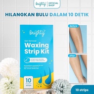 BRIGHTY Hair Removal Waxing Strip Kit contains 10