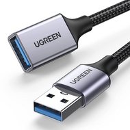 ❤️SG Seller❤️UGREEN USB 3.0 Extension Cable Type A Male to Female Extension Cord Durable Braided 5Gbps Data Transfer Com