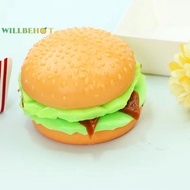 [WillbehotS] Simulation Burger Stress Relief Toy Stress Ball 3D Squishy Hamburger TPR Deion Squeeze Ball Sensory Gifts Party Adults [NEW]