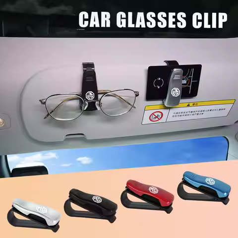 Car Glasses Clip Sun Visor Ticket Document Holder Storage Clips For MG ZS MG5 MG6 MG7 MG3 HS MG5 Sco