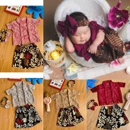 Baby Kebaya Set Short Span Lining for Girls 0 Months–5 Years, Newborn to 1 Month, 40 Days, Tradition