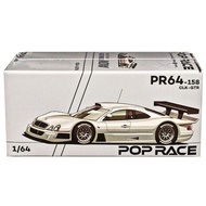 Pop Race 1/64 Mercedes-Benz AMG CLK GTR Silver