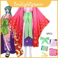 One Piece Stunning Wano Country Kozuki Hiyori Kimono Cosplay Women For