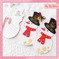 Set of 10 hanging tags to decorate the Christmas of the Lord's Day with writing on the back of real 