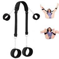 Sex Bondage BDSM Kit- Bondage Restraints Sex Thigh Wrist Cuffs Restraint Kit- Neck to Legs Sex Toy w