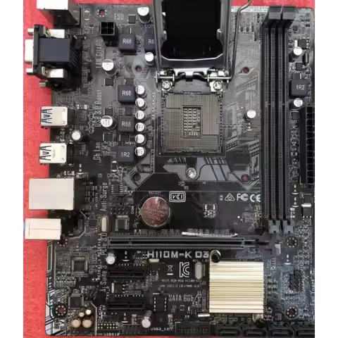 Used H110M-K D3 Micro ATX Motherboard LGA 1151 Support 6th 7th Gen CPU DDR3 RAM Mainboard for ASUS